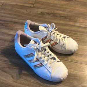 Rainbow adidas cloud form